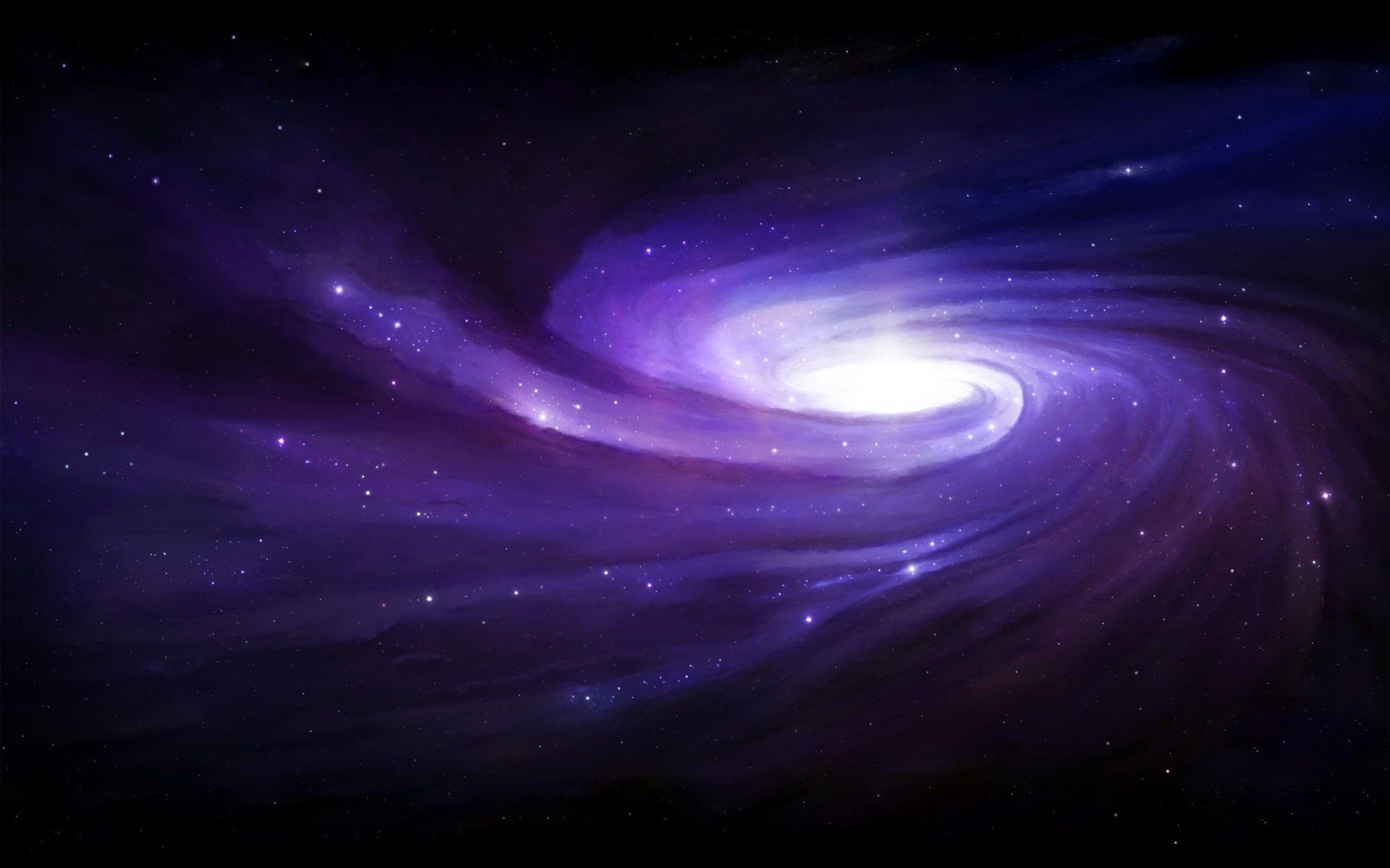 Galaxy Background Purple Wallpaper
