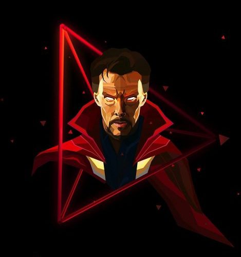 Doctor Strange Neon Avengers infinity War iPhone
