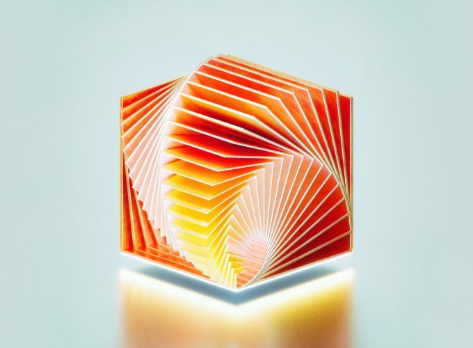 Wallpaper HD 3D Medaltations cube abstract OS