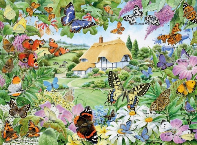 Butterfly Garden Free Wallpaper