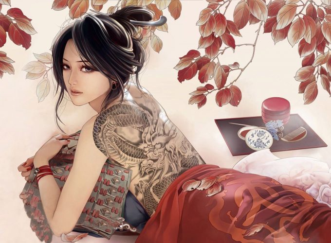 Japanese Geisha Girls Art Wallpapers