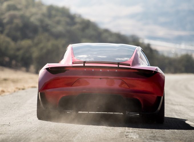 Tesla Roadster HD Background