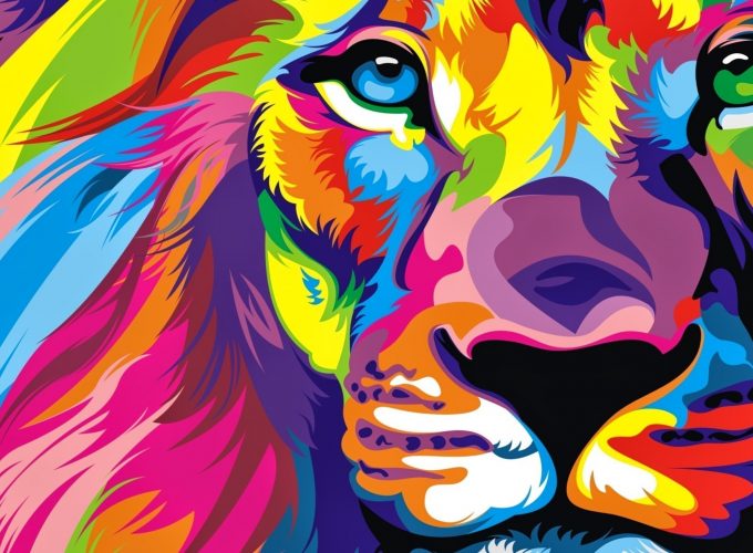Colorful Lion HD 4K Wallpapers