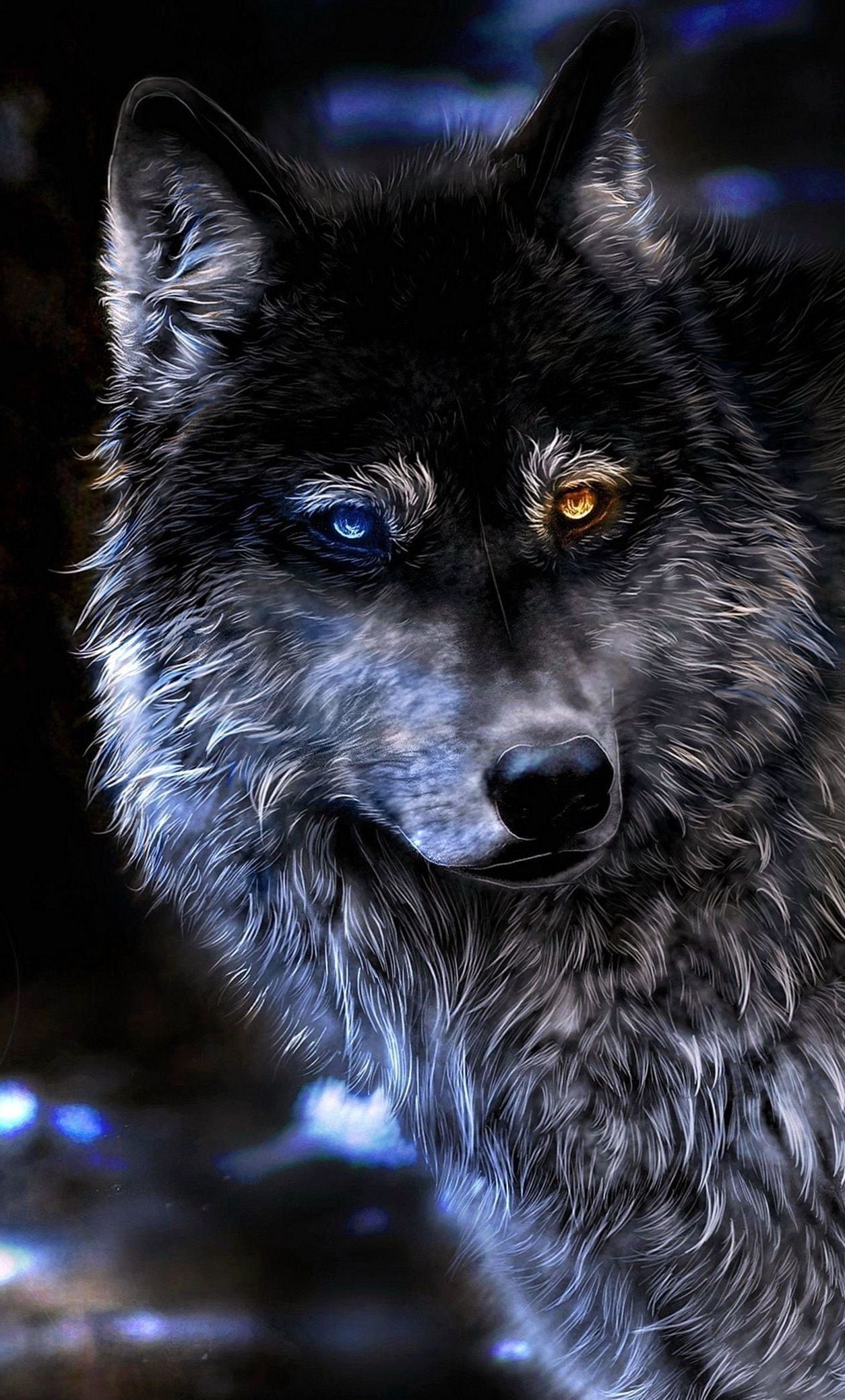Angry Wolf HD Wallpaper Mobile