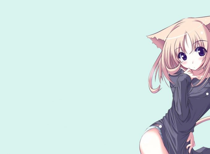 Anime Dark Cat Girl Wallpaper