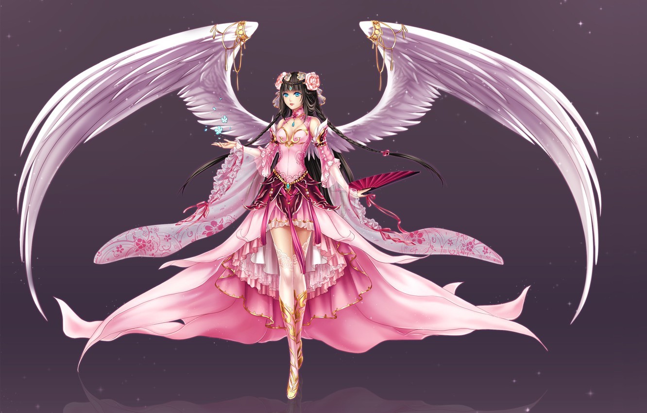 Pink Angel Anime Wallpaper