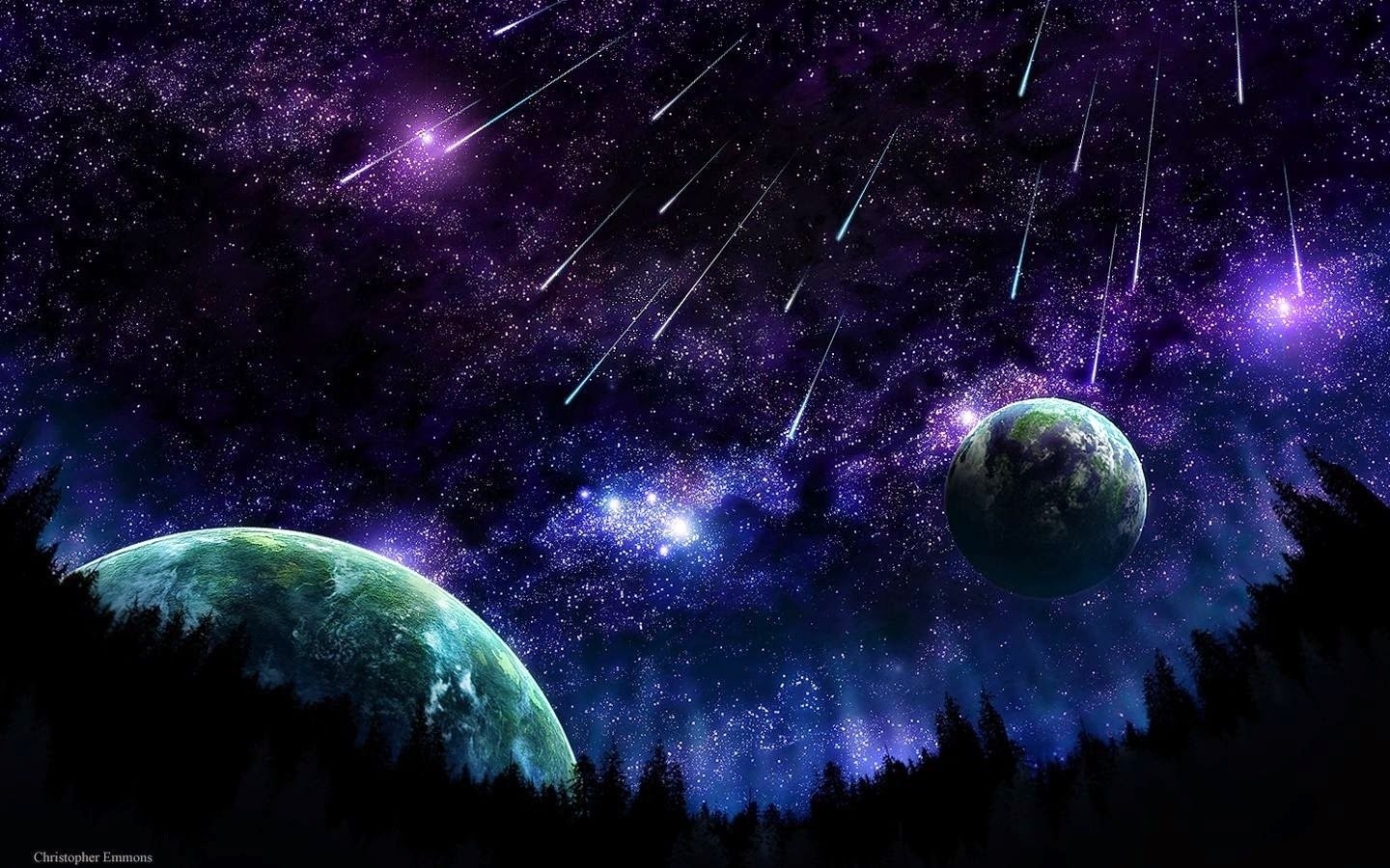Trippy Space Background HD