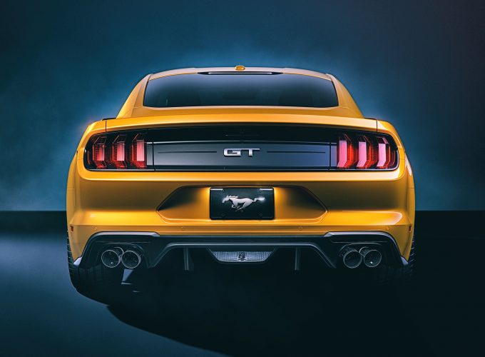 Yellow Mustang GT For PC Desktop Wallpaper