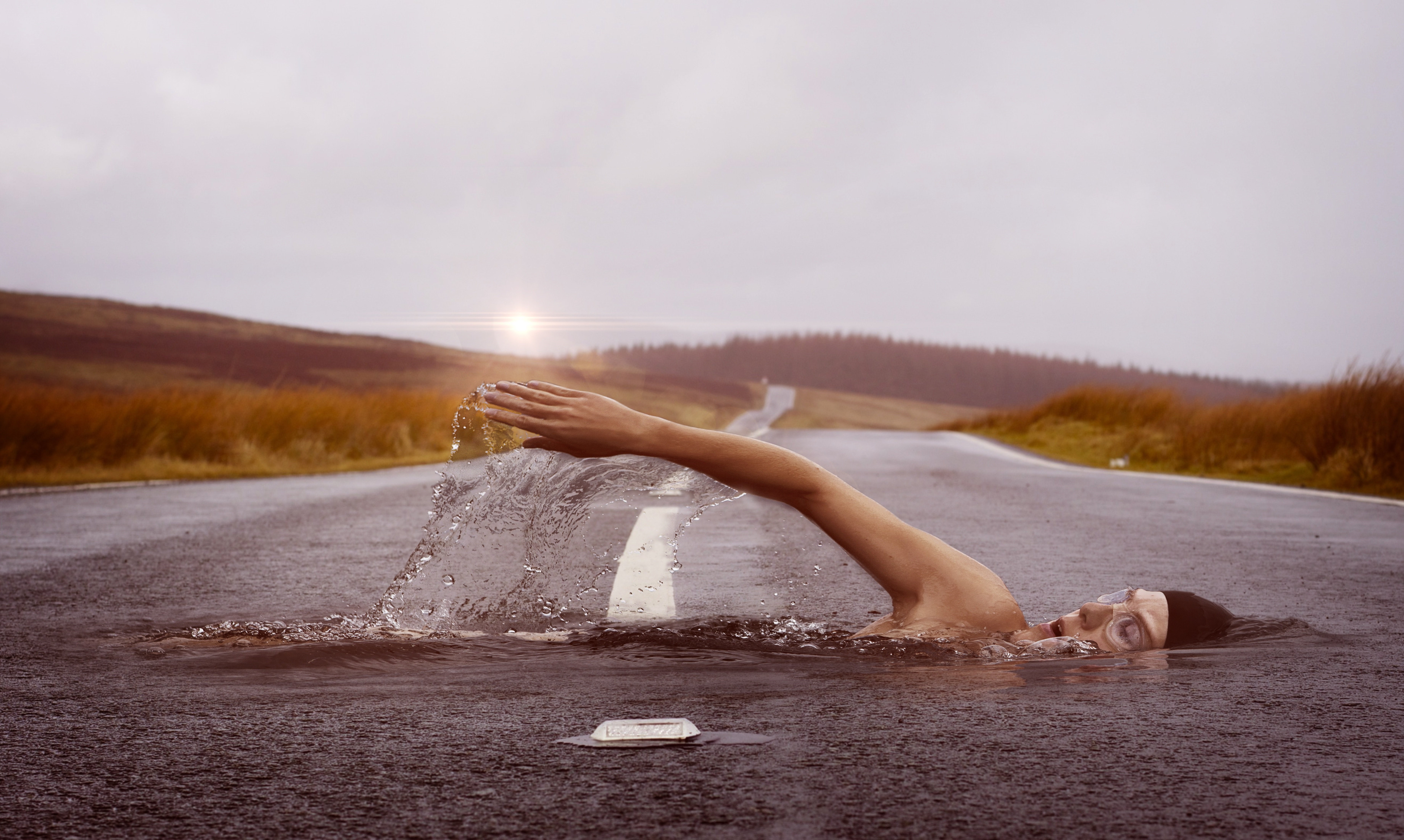 4K Wallpaper Swimmer Fantasy Photo