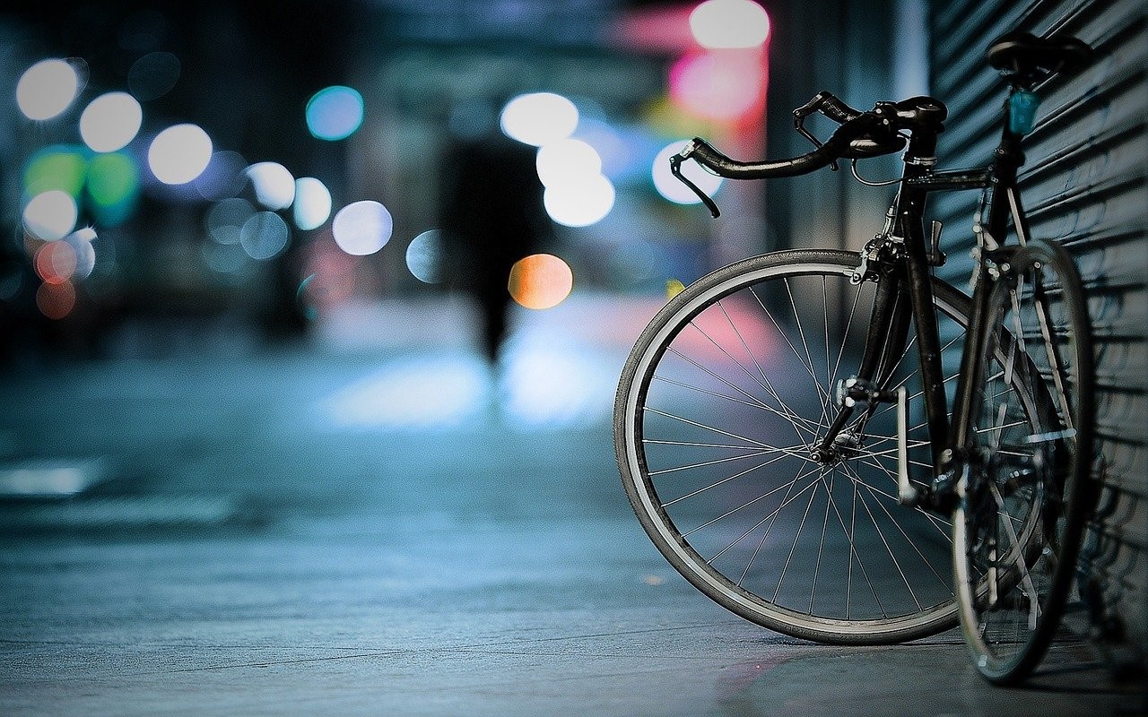 Bicycle Photos On The Night
