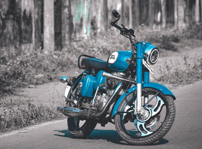 Cool Blue Morotcycle