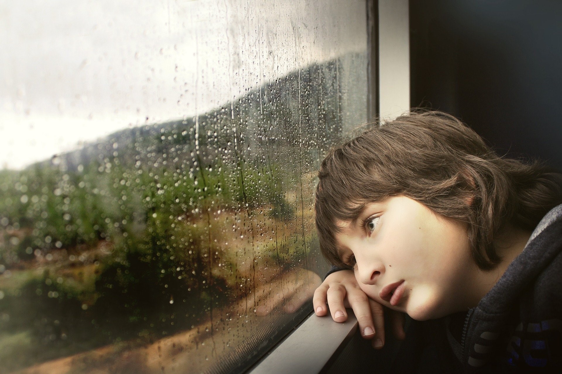 Little Boy In Train