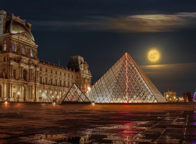 Louvre Building Landscape