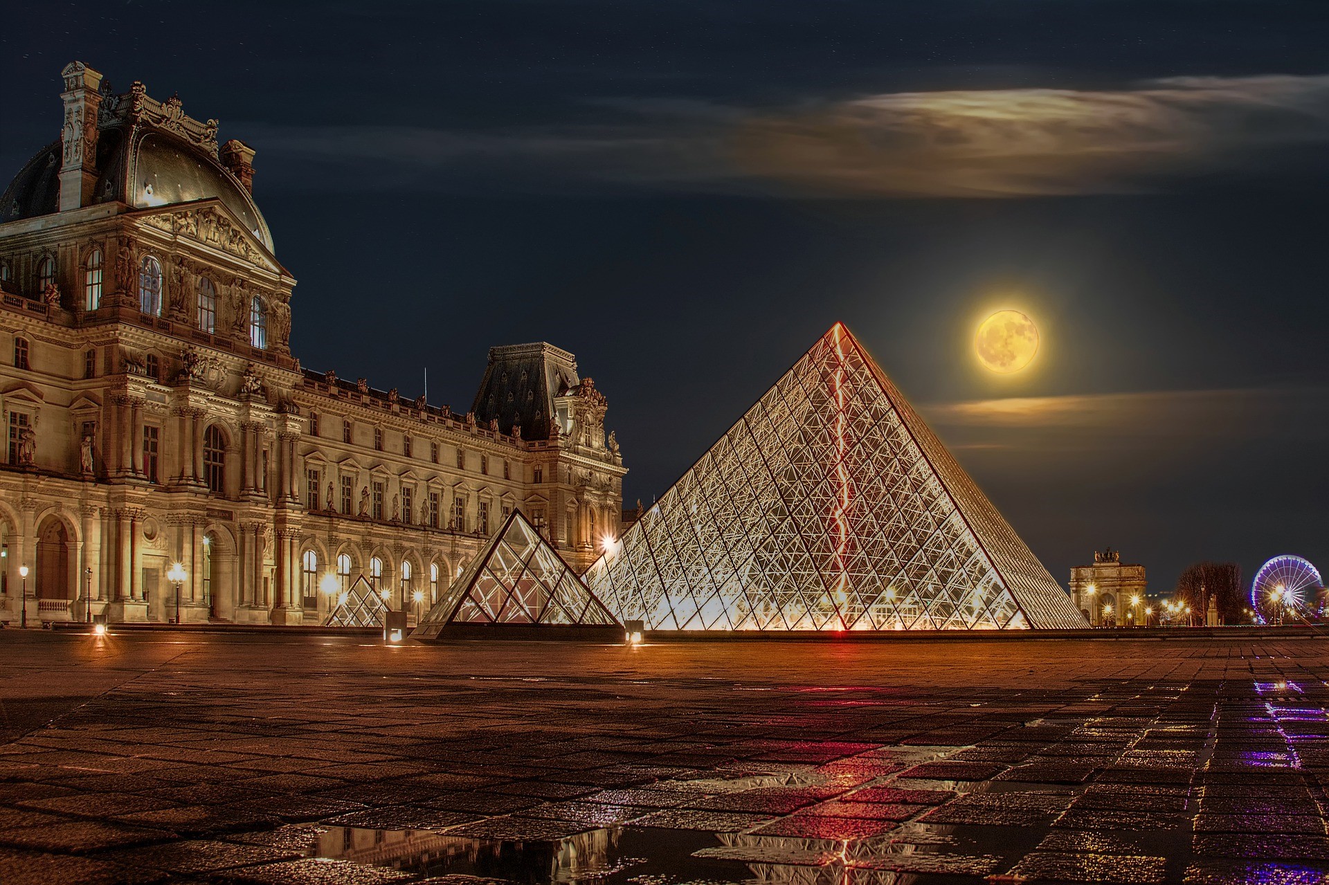 Louvre Building Landscape