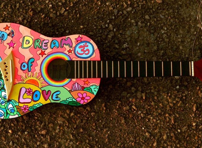 Painted Classical Guitar