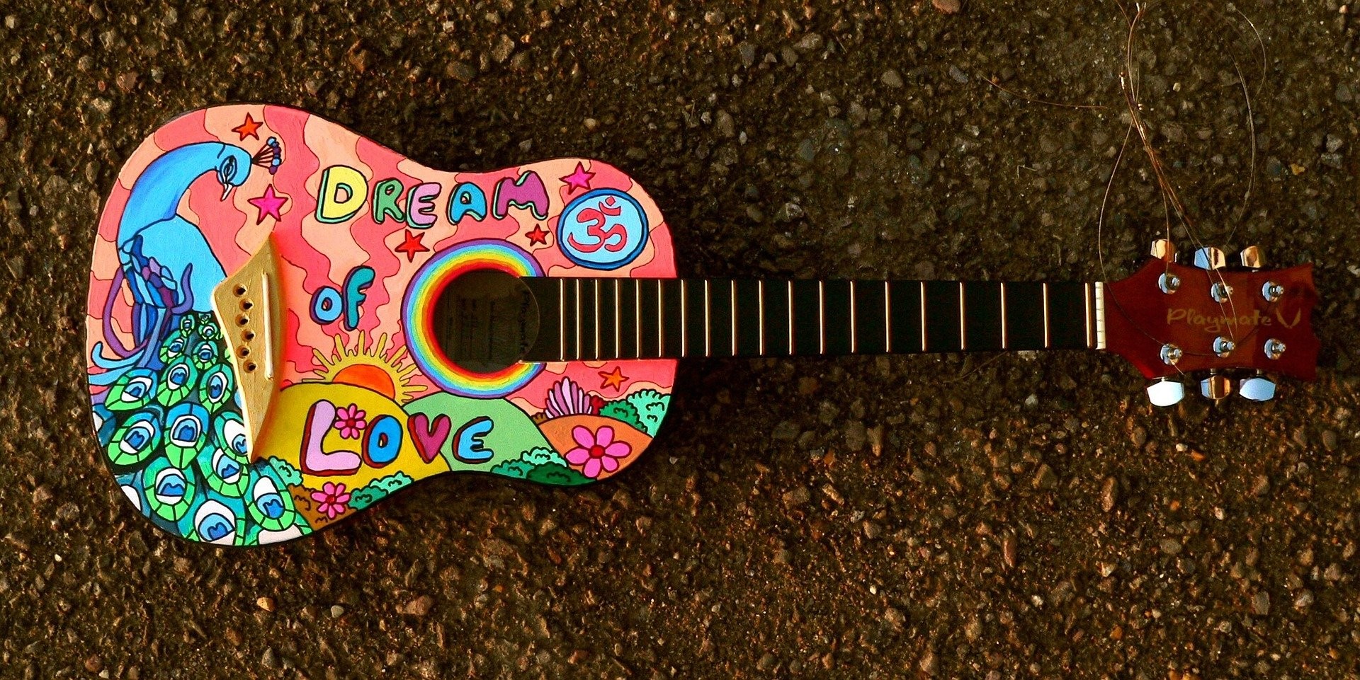 Painted Classical Guitar