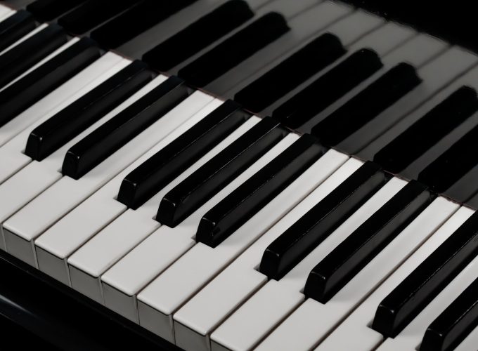 Piano Keys Black White