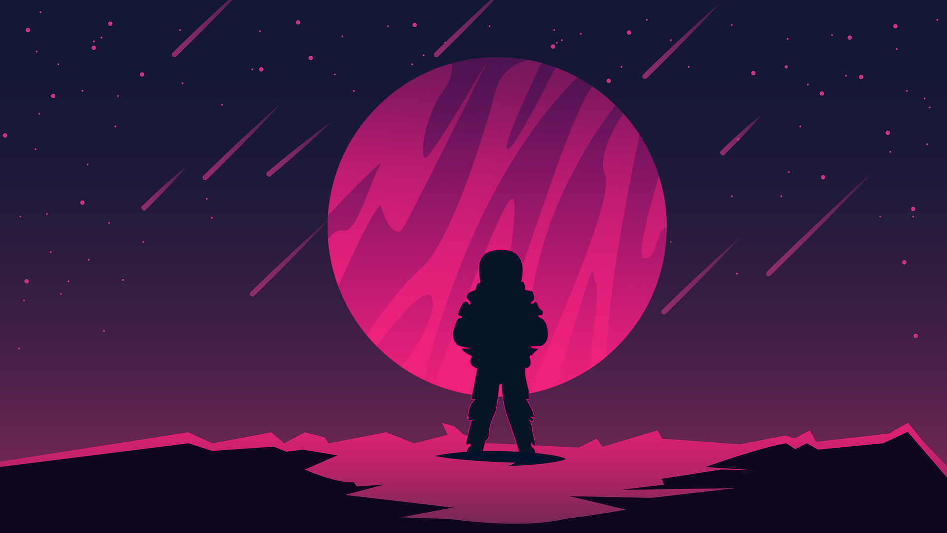 Space and Astronaut
