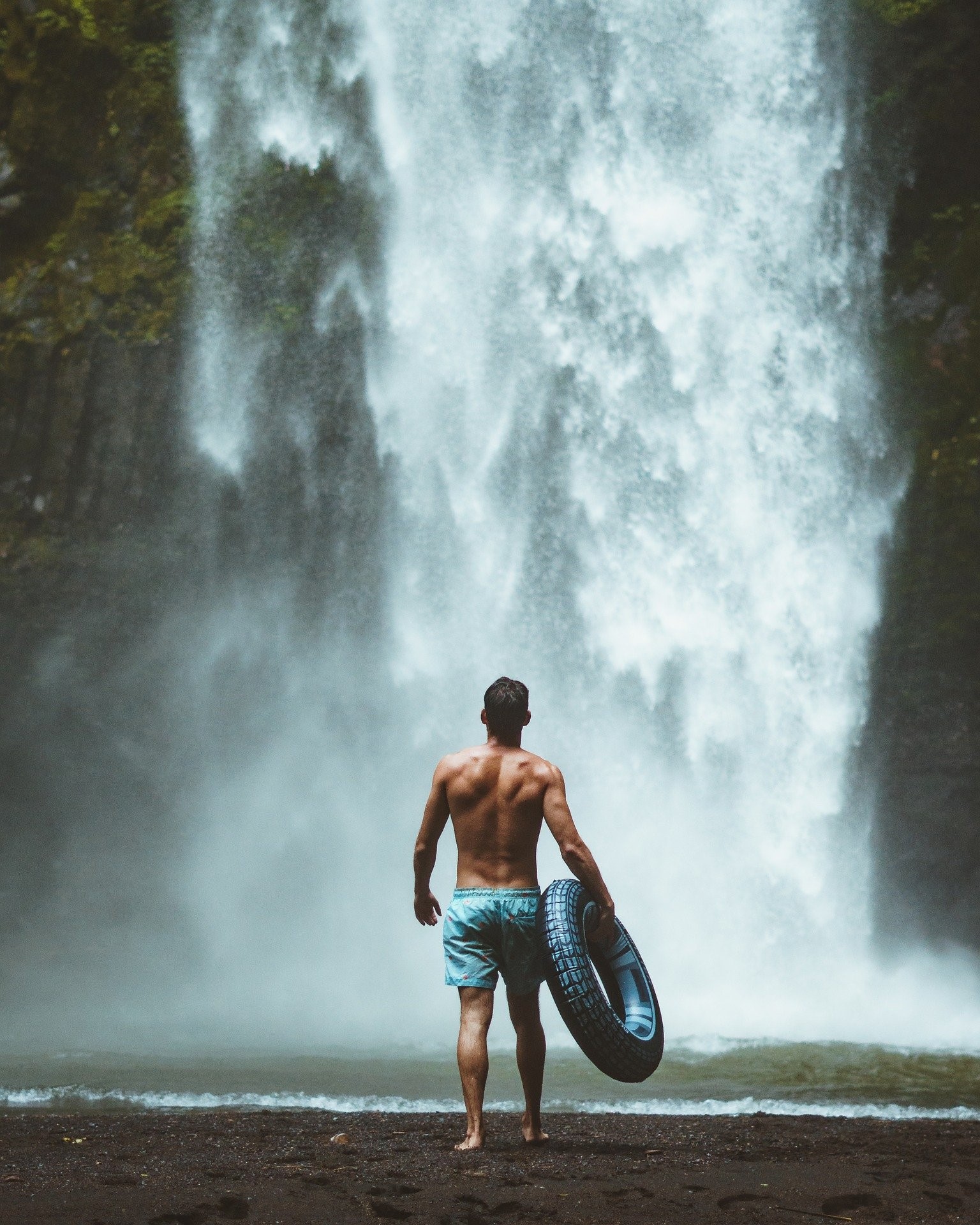 The Man at the Waterfall