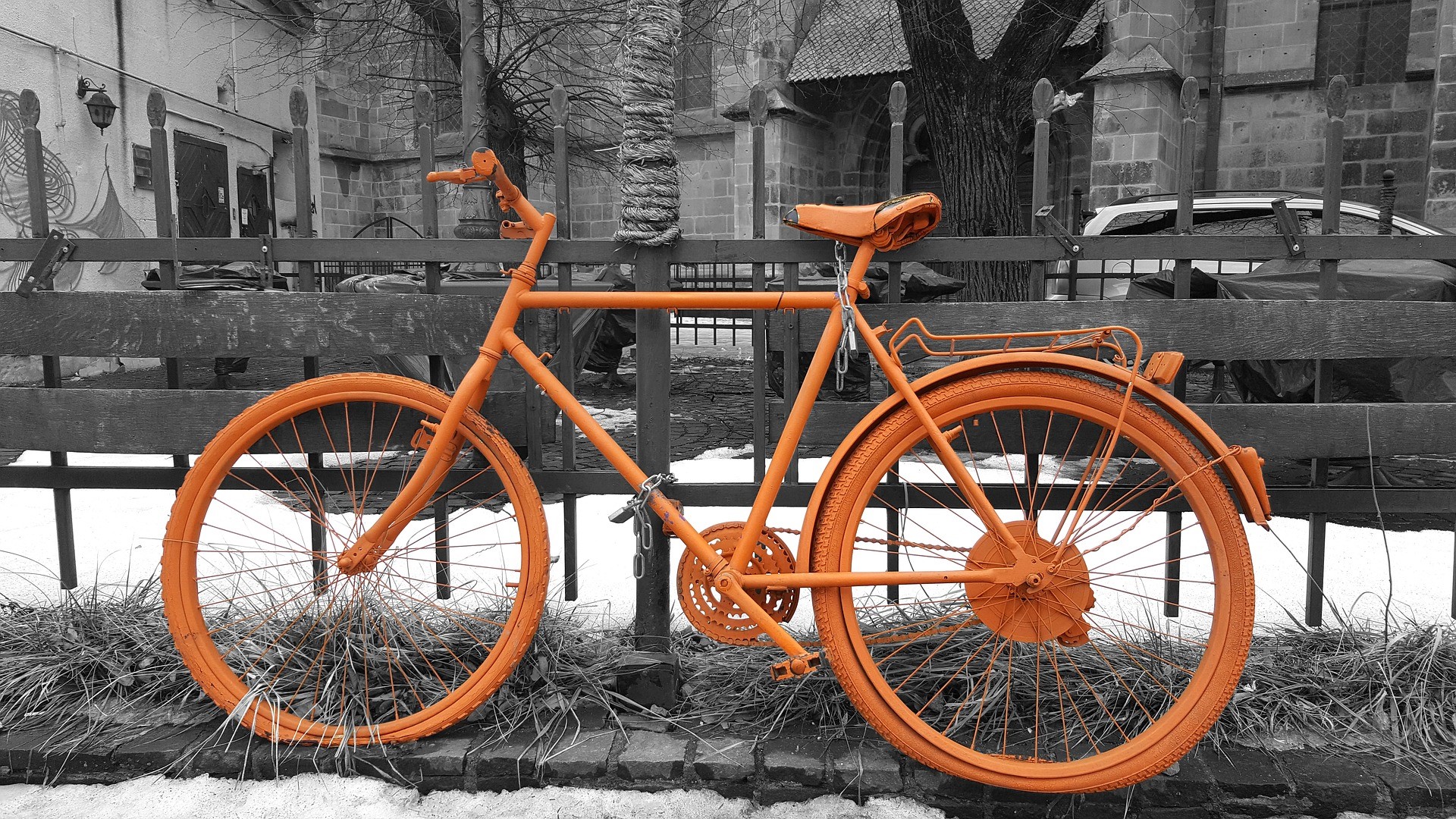 Vintage Orange Bike