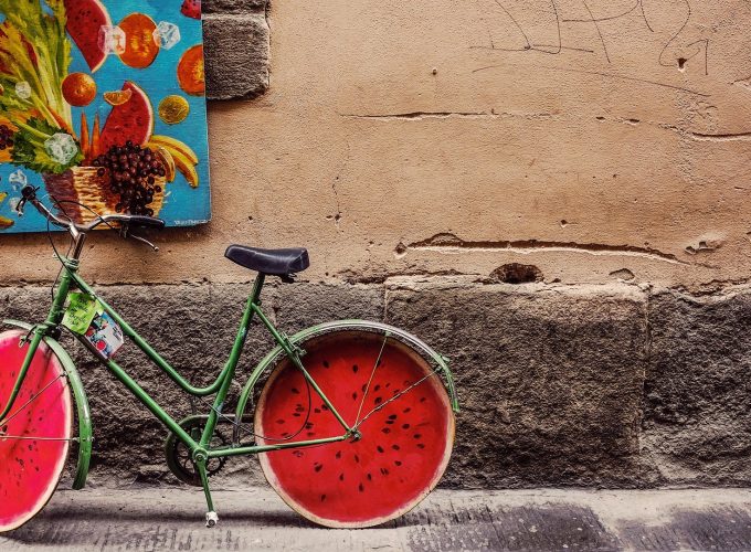 Vintage Watermelon Bicycle