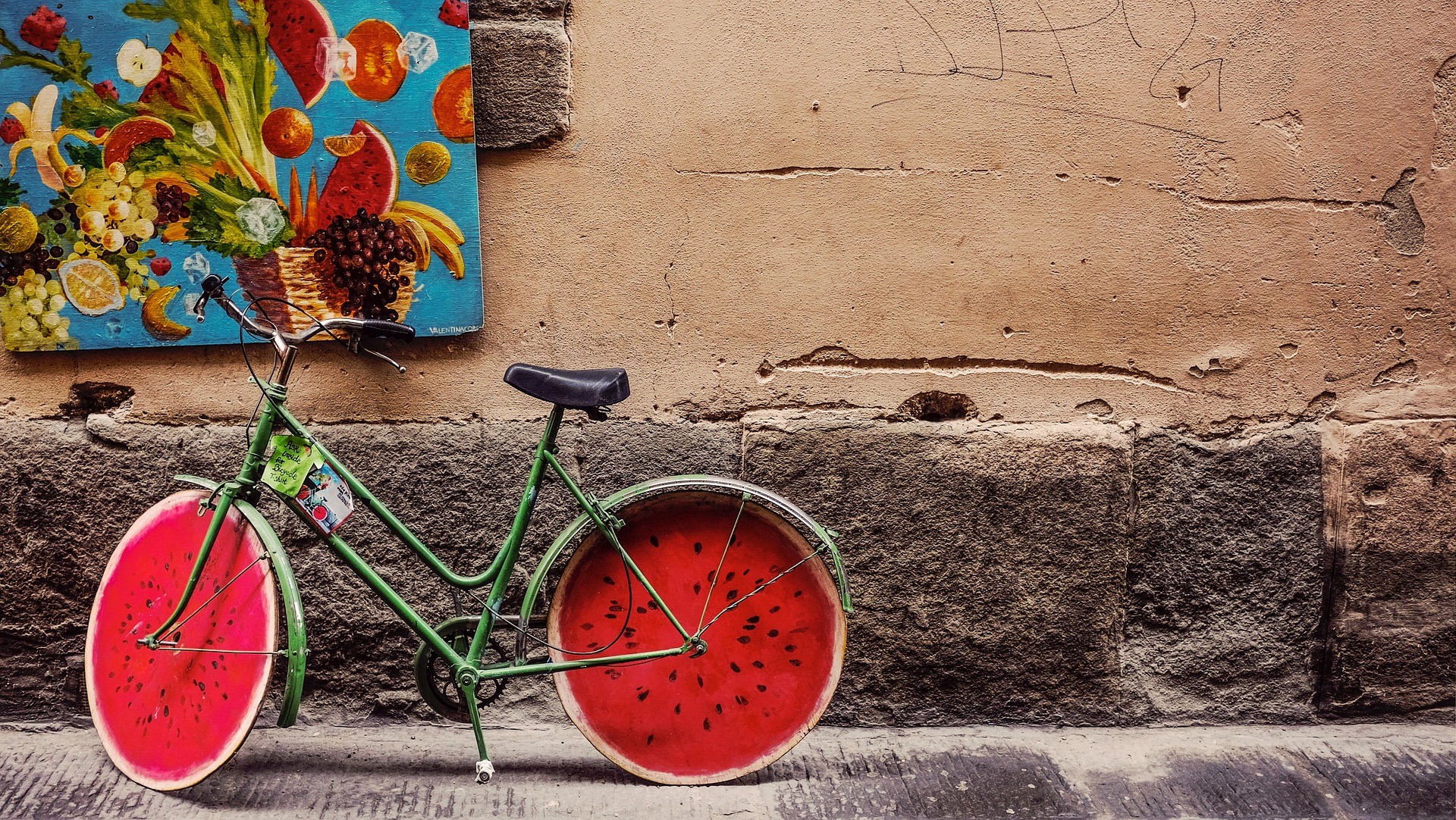 Vintage Watermelon Bicycle